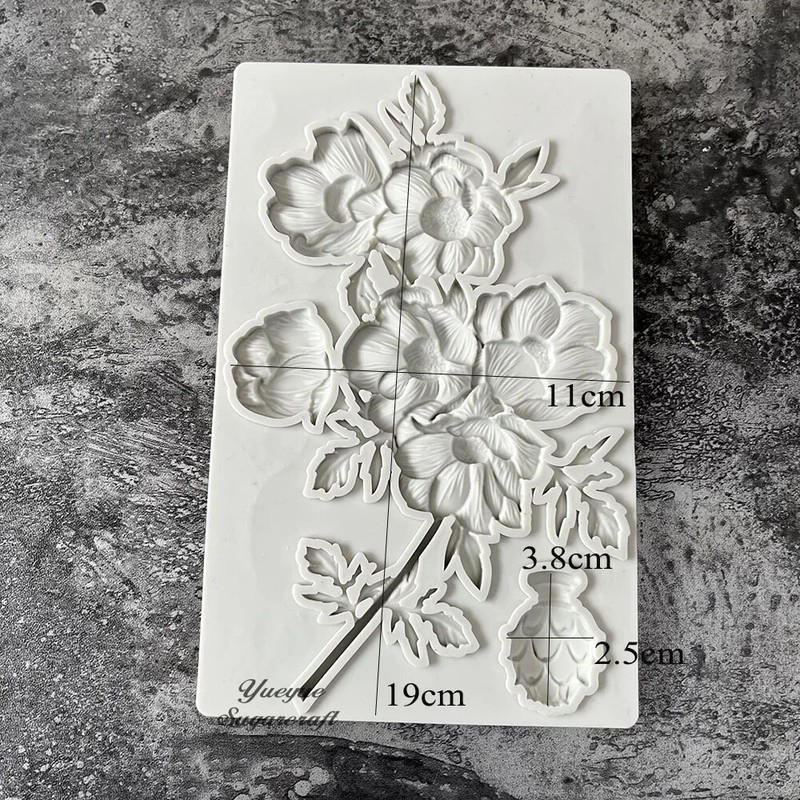 Silicone Roses Bloom Mold Floral Crafts for Resin Plaster Sugarcrafts DIY Moulds gallery