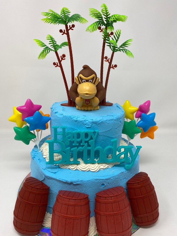 Super Mario Brothers Donkey Kong Birthday Cake Topper Set Brand New gallery