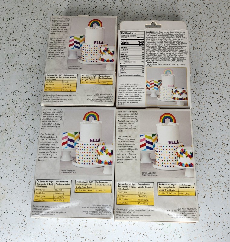 Wilton Decorator Preferred Mixed Fondant, Vanilla Flavor Fondant Icing 24 oz Lot gallery