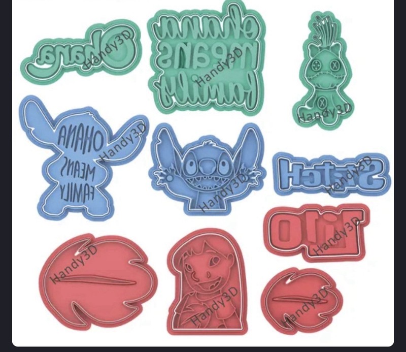 LILO AND STITCH cookie cutter set