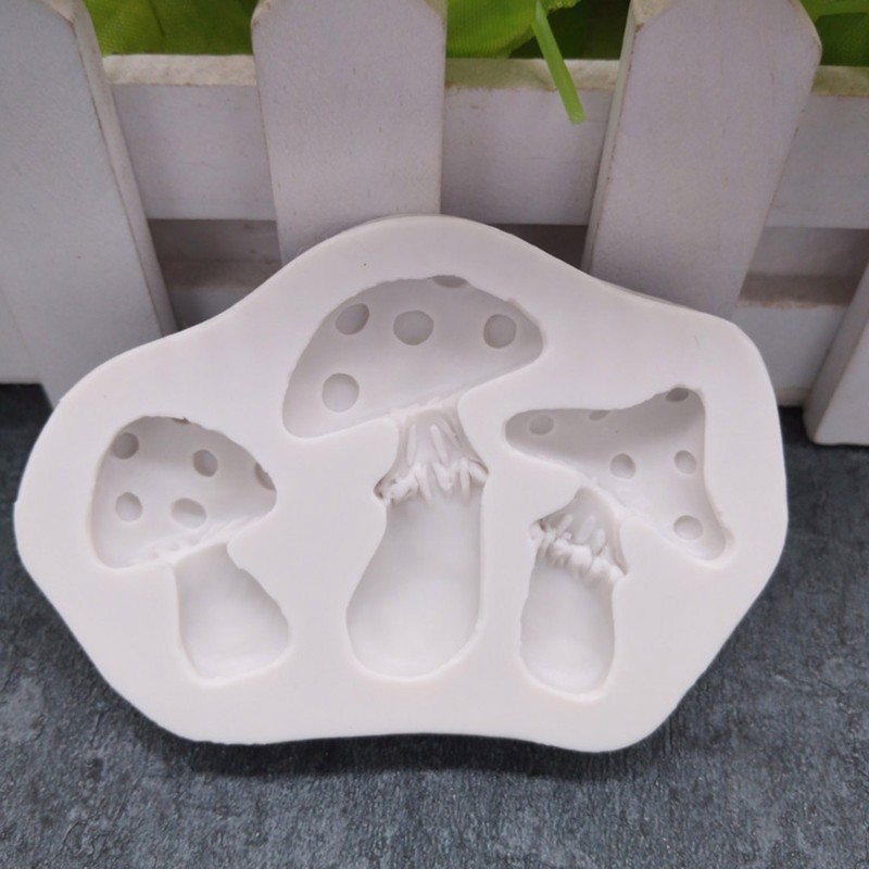 Mushroom Silicone Mold Mushroom Cake Mold Vegetable Fudge Candy Dessert Mold gallery
