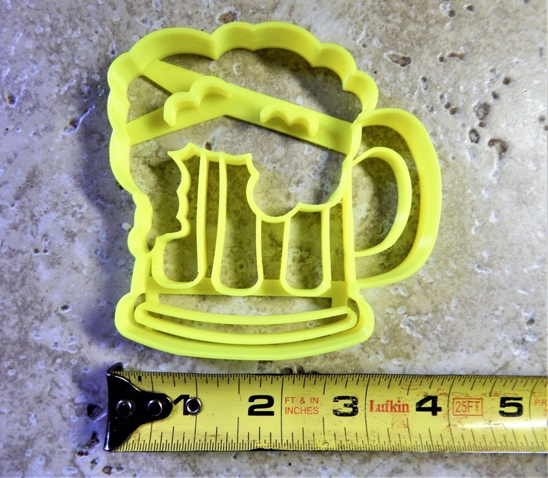 BEER MUG FOAM CUP ALCOHOLIC BEVERAGE SODA POP ROOT BEER COOKIE CUTTER USA PR2318 gallery