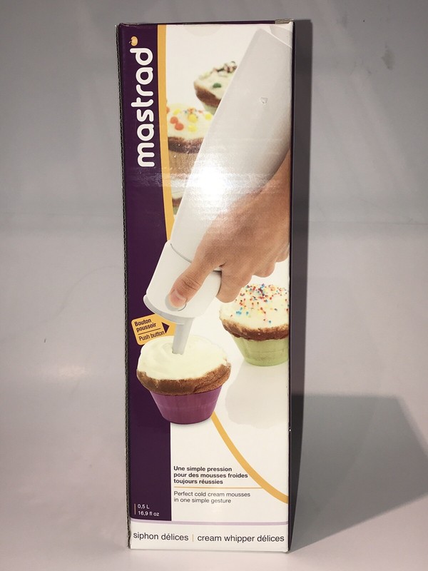 Mastrad Plastic Head Cream Whipper Cold Mousse White NEW FREE SHIPPING