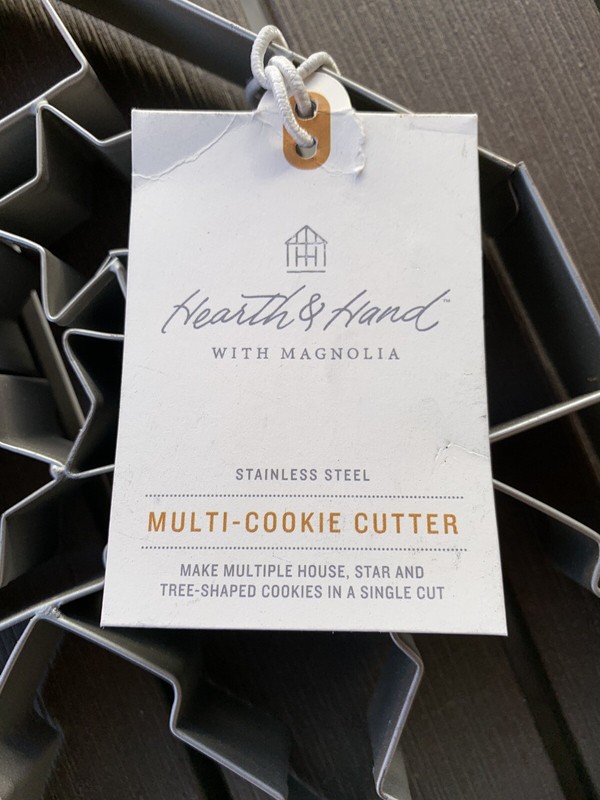 Hearth and Hand Magnolia 2019 Giant Multi-Cookie Cutter Sheet Rolling Pin Bundle gallery