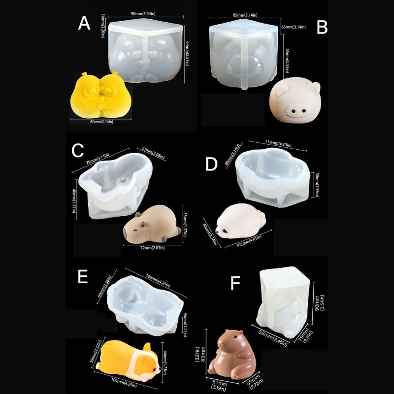 Lovely Animals Shape Silicone Molds Mousses Cake Molds Decorating Tool Nonstick gallery