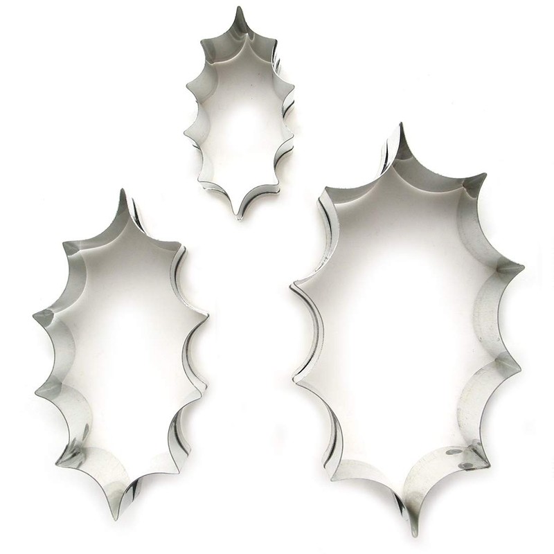 Large Holly Leaf Cutter (Set of 3 Sizes)