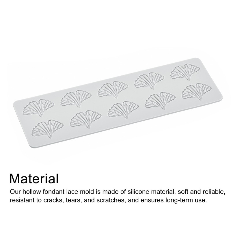 Hollow Leaf Silicone Mould Candy Mould 3D Hollow Flower 240*80*3mm gallery