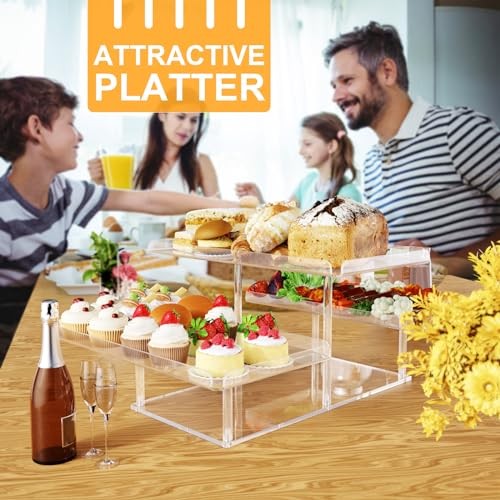 Upgraded Dessert Table Display Set, Acrylic Cupcake Buffet Dessert Rectangular gallery