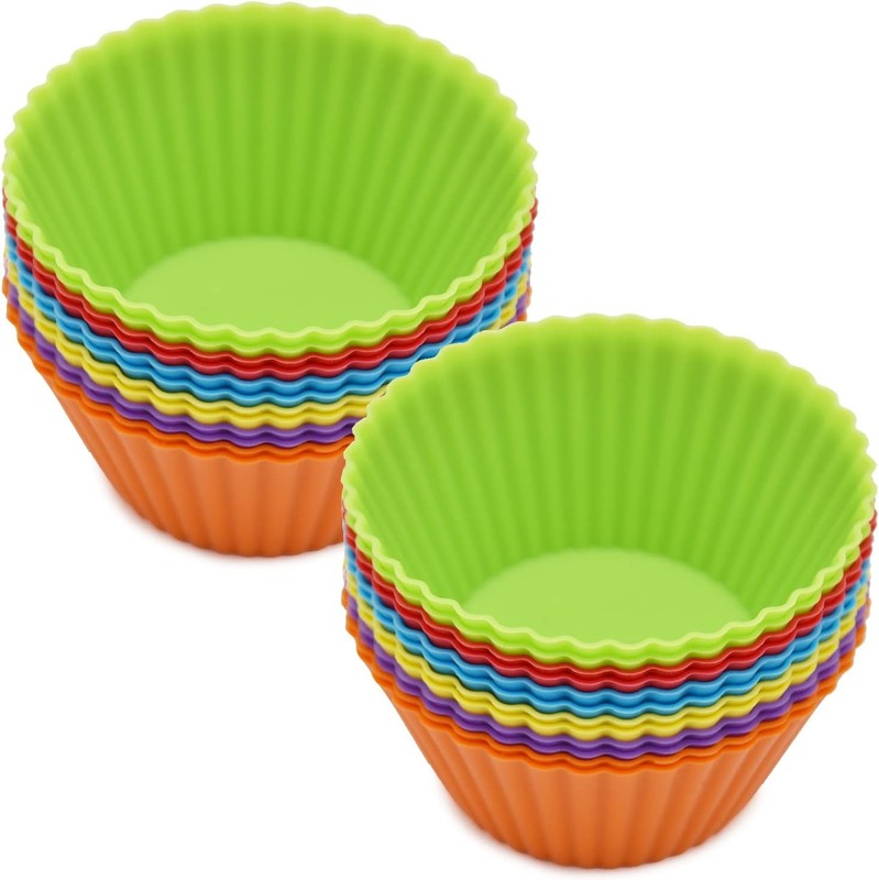 Reusable Silicone Muffin Cups - Easy Clean Non-Stick Bakeware Set gallery