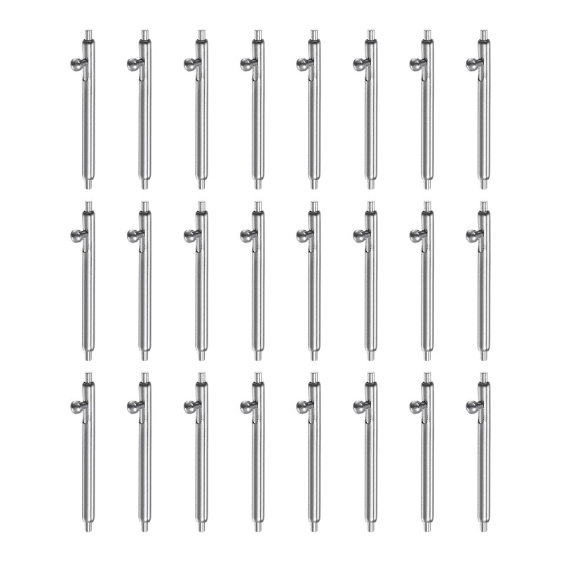 24pcs 18mm Spring 1.5mm Steel Bars for Watches