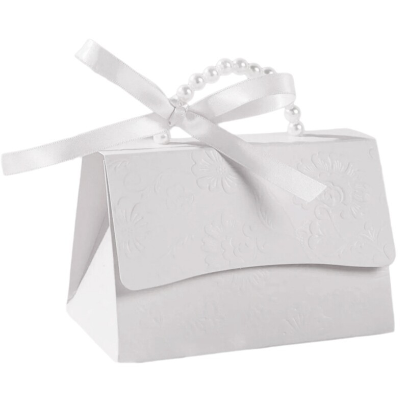 10Pcs Wedding Candy Boxes Handbag Candy Boxes Bag Chocolate Treat Gift Boxes gallery