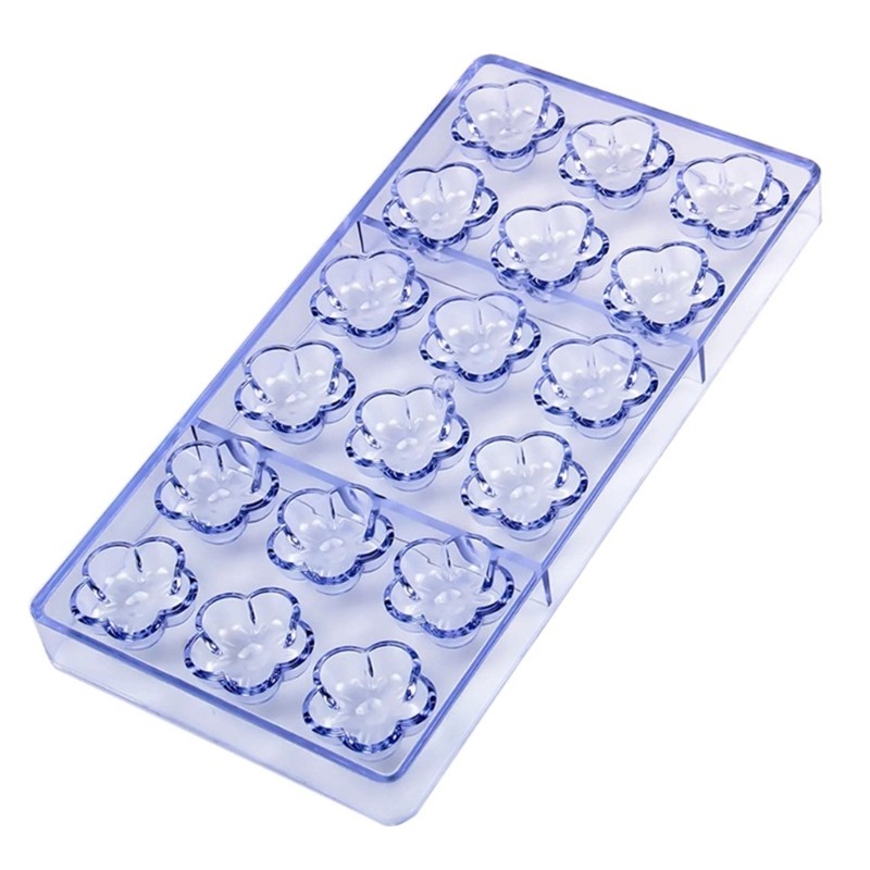 18 Slot Candy Mold for Homemade Chocolates and Sweet Grade Plastic Mould