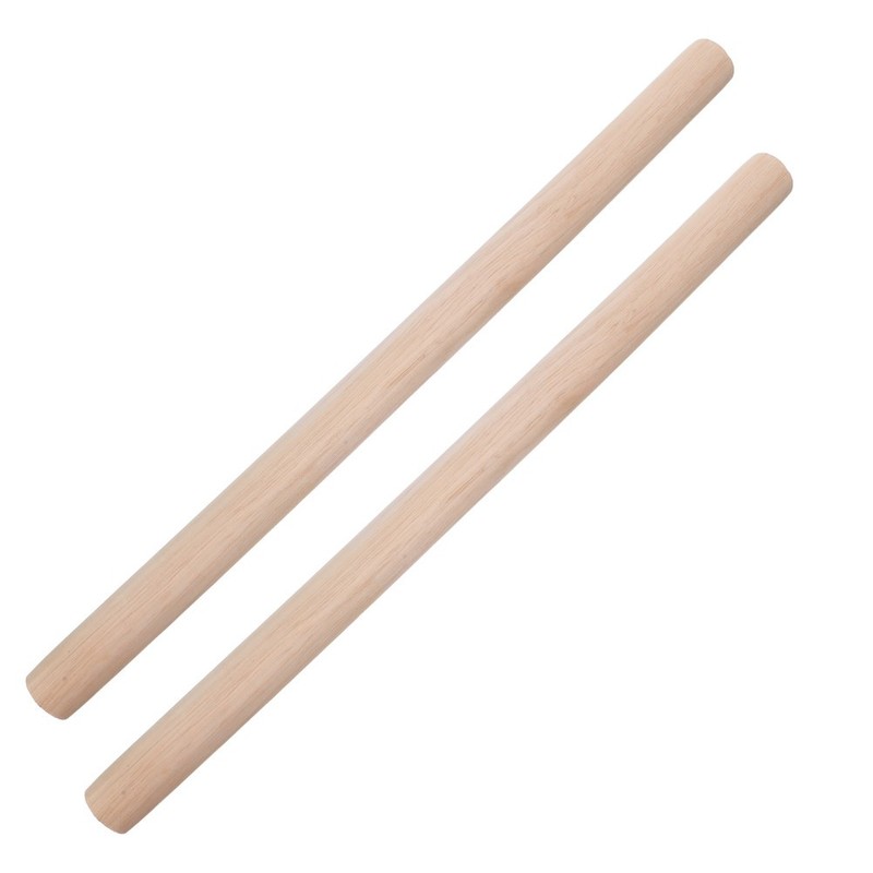 2Pcs Solid Wood Rolling Pins for Baking Beige Dough Roller Kitchen Roller Tool