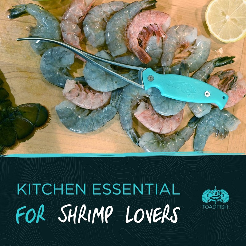 Toadfish Shrimp Deveiner Tool - Prawn & Seafood Peeler - Frogmore Shrimp Clea... gallery