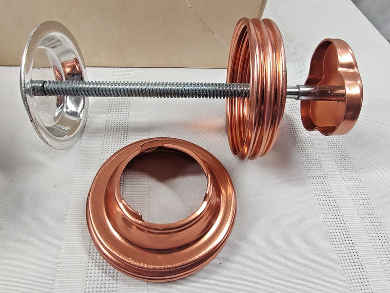 Mirro Aluminum Cooky Pastry Press Cookie Complete 358-AM 12 Disc 3 Tips Copper gallery