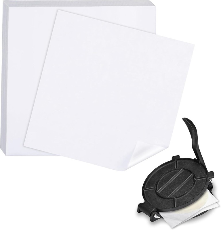 BYKITCHEN Tortilla Press Liners, 8×8 Inch Non Stick 8 INCH, unbleached