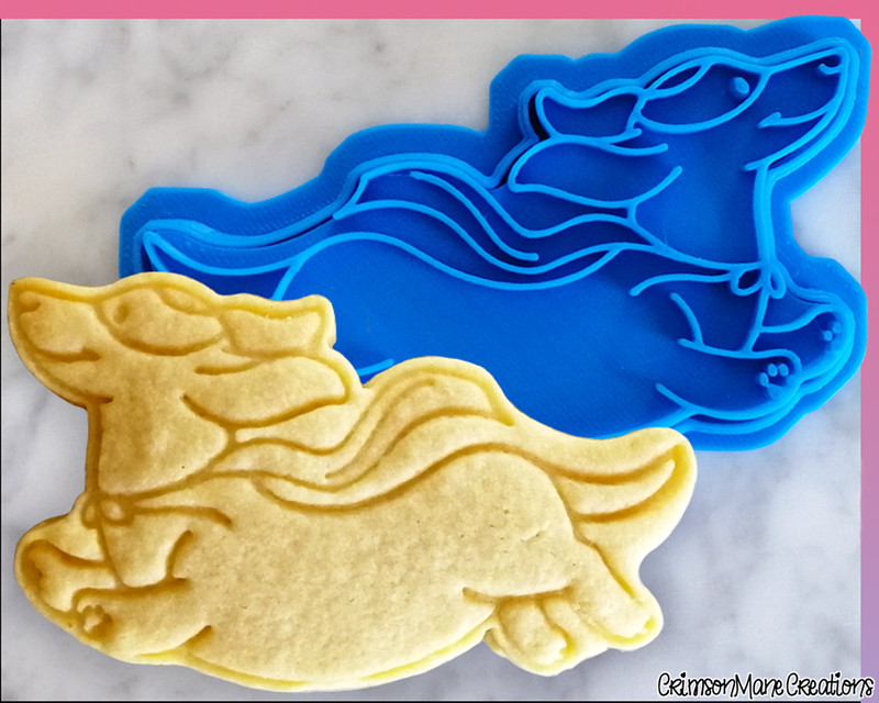 Dachshund Cookie Cutter, Superhero Sausage Dog Superman, Biscuit Baking Fondant