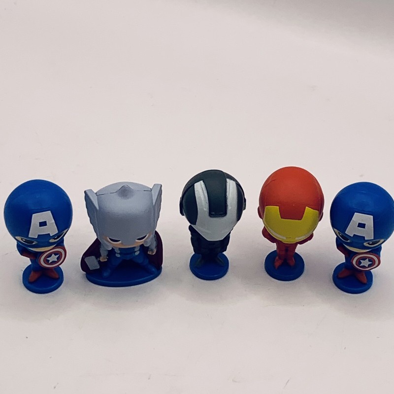 Marvel Avengers Superheroes Cake Toppers Lot Of 5 Game Pieces 1.25” gallery