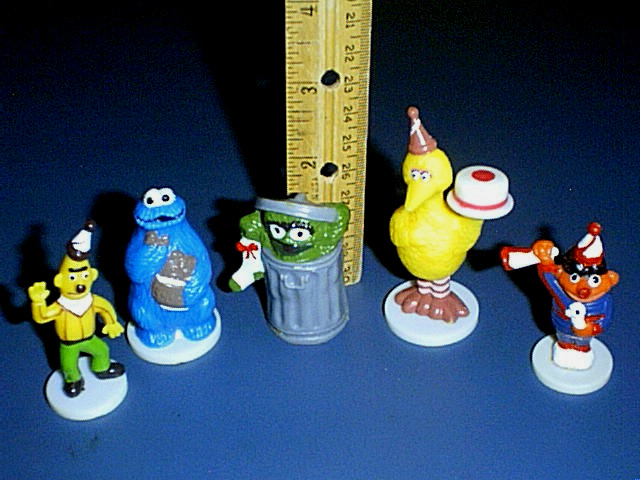 WILTON Birthday Cake Toppers SESAME STREET MUPPETS Big Bird, Oscar, Bert, Ernie+ gallery