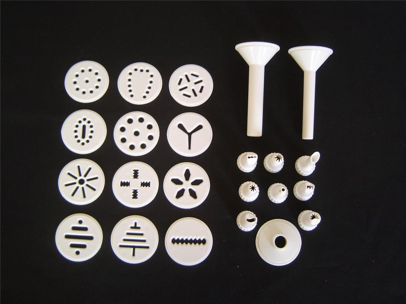Replacement COOKIE DISCS, ICING TIPS And NOZZLES For SUNWARE COOKIE PRESS Parts