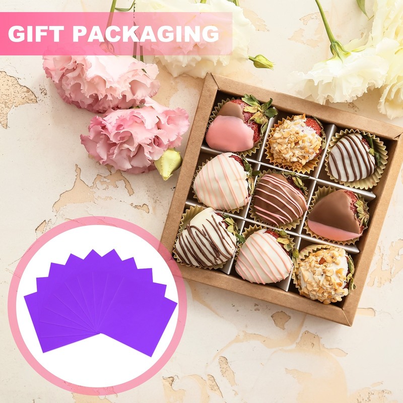 200pcs Chocolate Gift Cards 7.87x7.87" for Pink/Lilac Box gallery