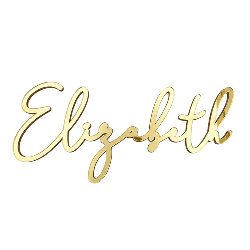 PERSONALISED Acrylic Cake Charm Cake Topper NAME sizes 3" 4" 5" 6" gallery
