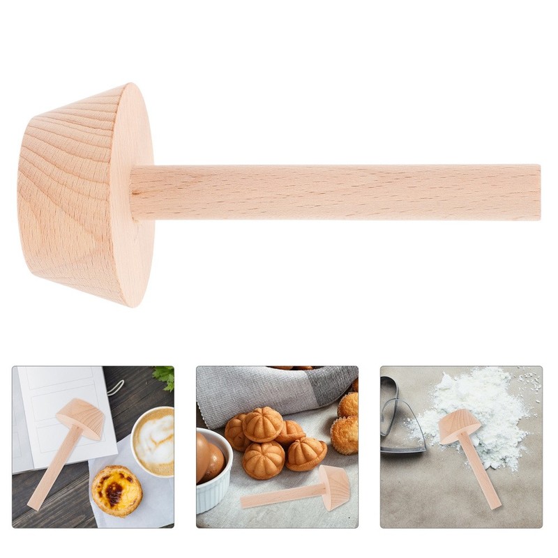 Wooden Tart Tamper Tool Pastry Mold for Baking Tart Cake Molds