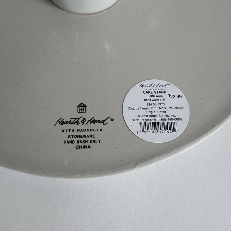 Refined Stoneware Tall Cake Stand Speckled Natural - Hearth and Hand Magnolia gallery