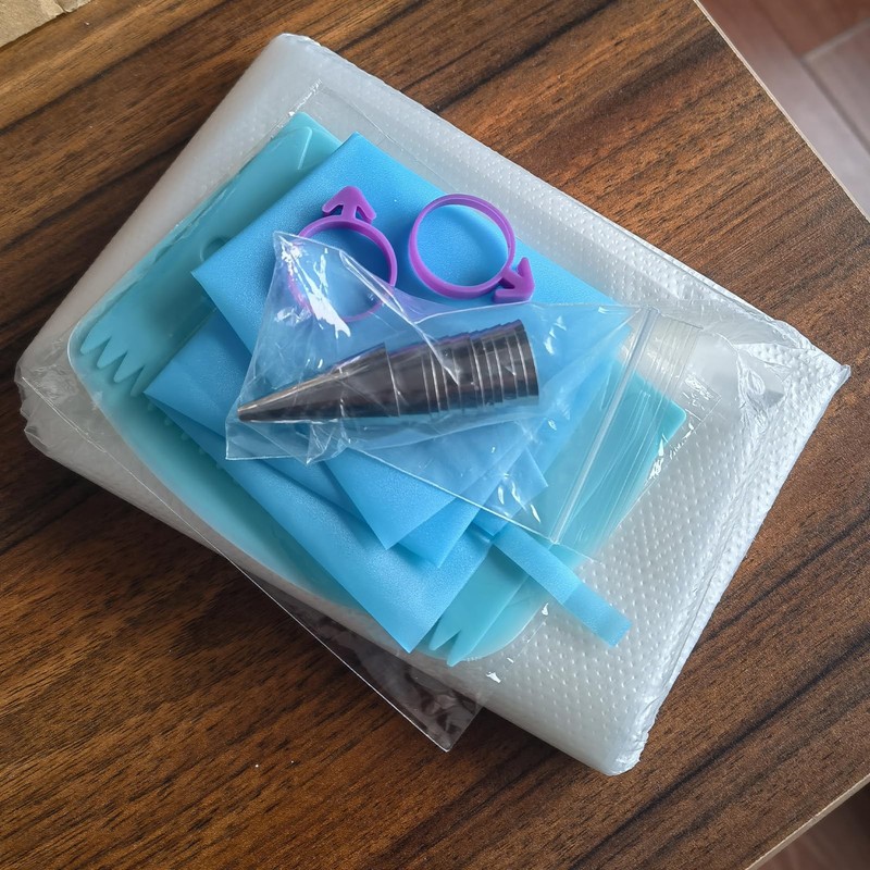 Piping Bags and Tips Set -Ultimate Cake Decorating Supplies Kit - Included 10... gallery