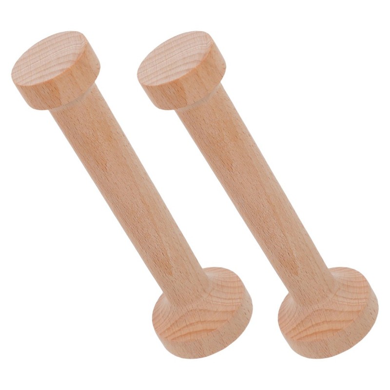 2 Pcs Wooden Dual Sided Tart Tamper Pastry Dough Press Mini Cheesecake Mold gallery