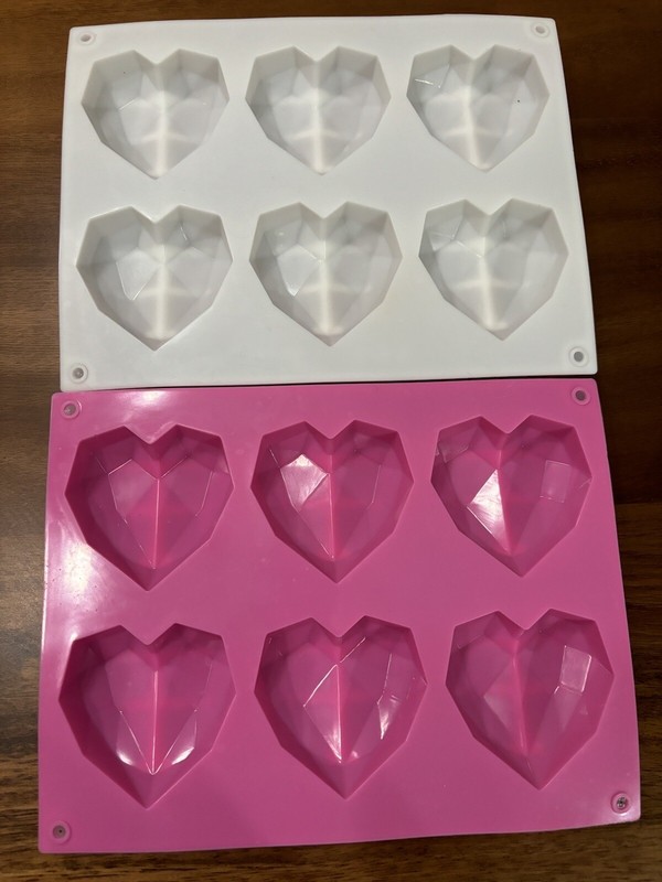 DIY Silicone Chocolate Cookies Mould Heart shaped Cake Mold Valentine’s Day Gift
