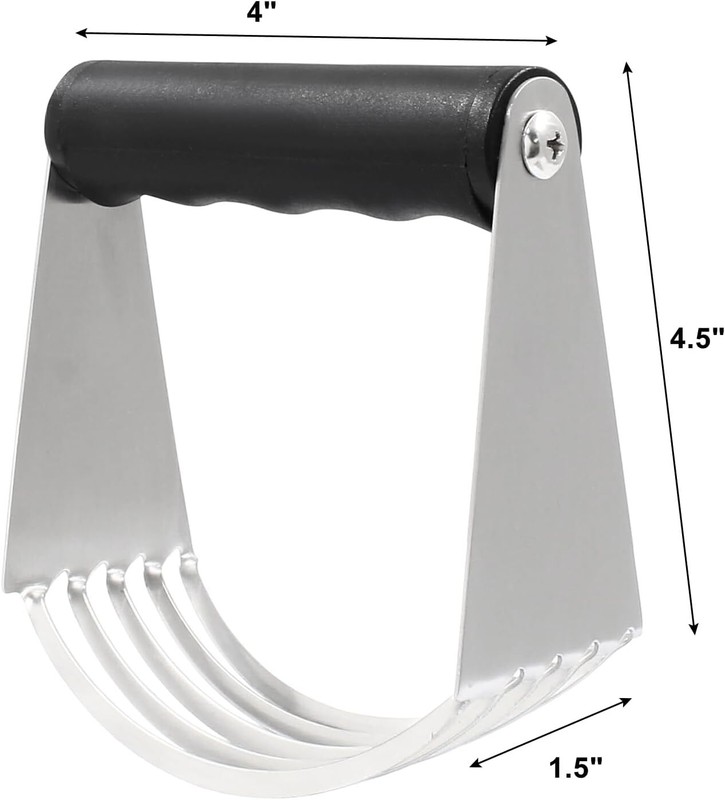 5 Blade Stainless Steel Pastry Cutter Dough Blender for Mixing Eggs Flour Butter gallery