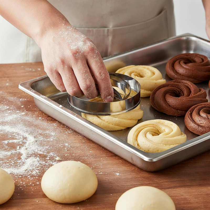 Concha Cutter Mexican Bread Mold 3.94 Inch Stainless Steel Breakfast Concha Stam gallery