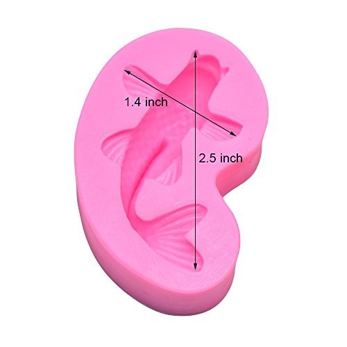 Koi Fish Fondant Mold 2.5 Inch Silicone Gum Paste Cake Decorating Candy Cupcake gallery