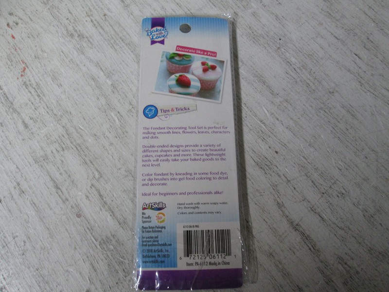 Artskills Assorted Fondant Tools, 6Pcs, New In Package gallery
