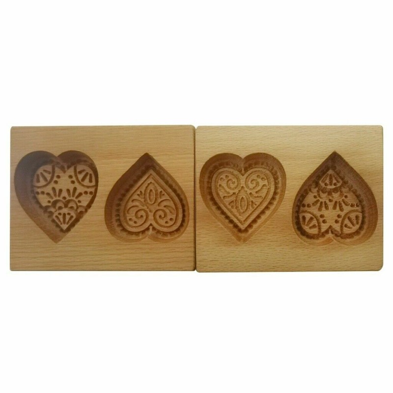 Wooden Cookie Cutter Love Heart Mold Baking Mold DIY Cookie Biscuit Decor Gift gallery