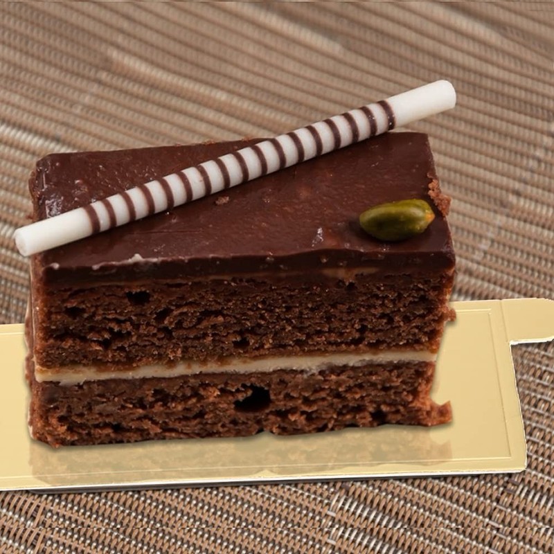 50 PCS 5.5 x 1.5in Gold Mini Cake Boards, Rectangular Mousse Pop Dessert Tray gallery
