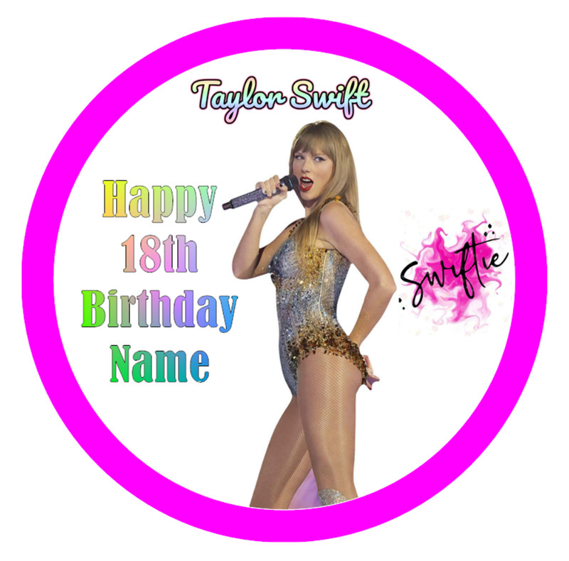 Music Taylor Swift Edible Cake Topper Wafer Birthday Swiftie Cake Decorations