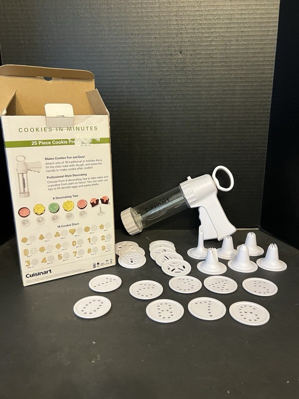 Cuisinart Cookie Press CTG00CP BPA Free 25pc White