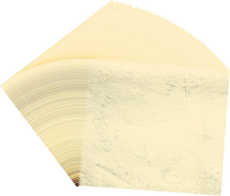 Gold Leaf Sheets for Art 3.7″ x 3.4″, 200 Pcs Gold Foil Sheet Metallic Leaf Pape