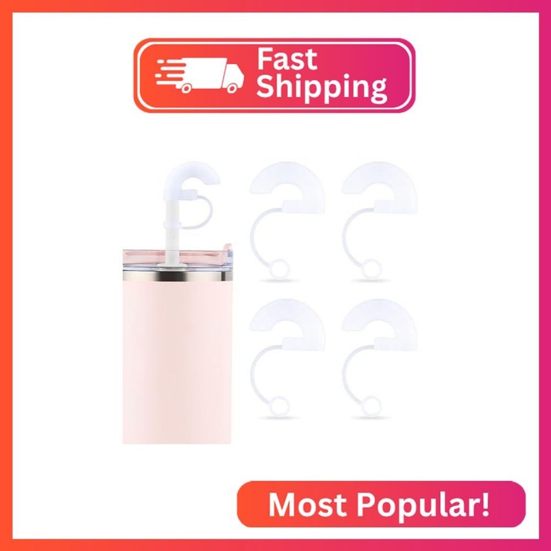 4pcs Wrinkle Resistant Straw Caps, Anti Silicone Wrinkle Free Prevention Straw T