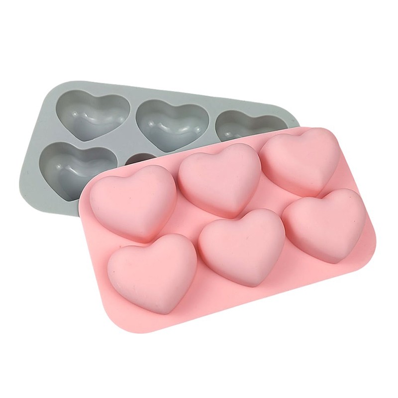 1Pc 6-Cavity Silicone Cake Molds 3D Love Peach Shape Mold DIY Baking Tool gallery