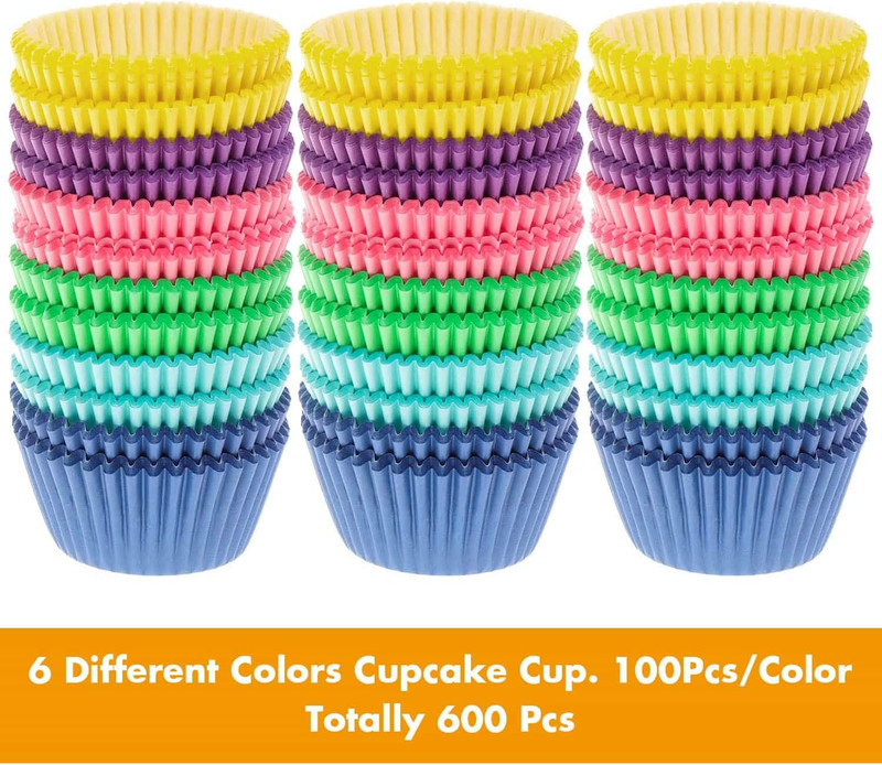 600 Pcs Cupcake Liners Cupcake Wrappers Cupcake Paper Baking Cups for Cake Balls gallery