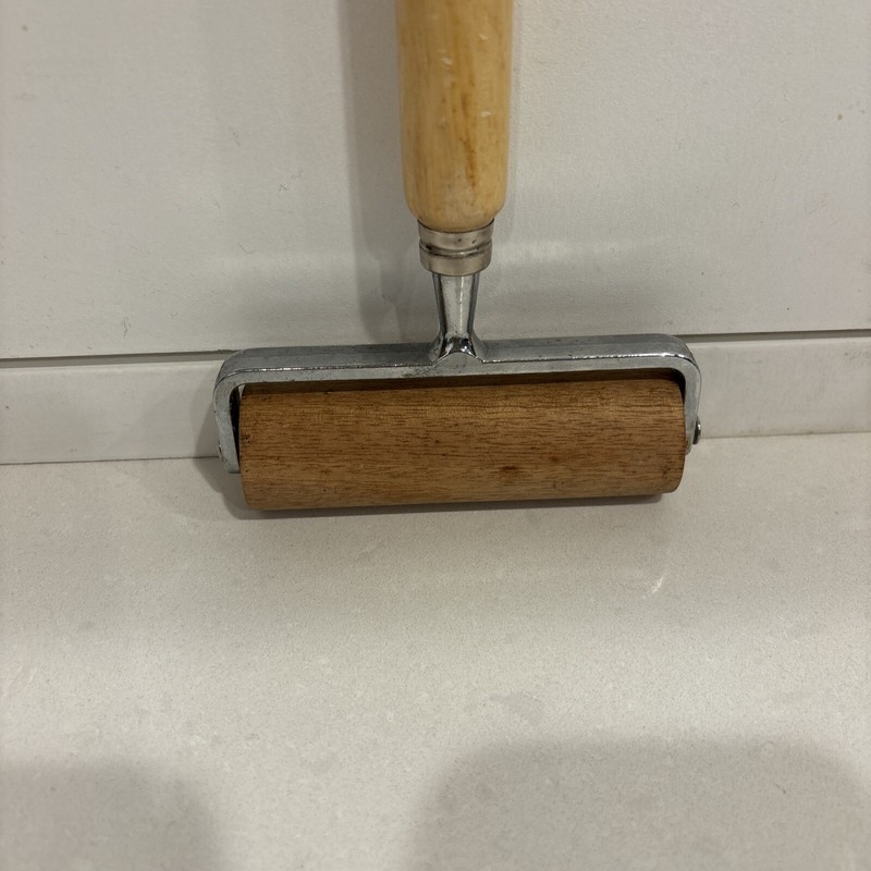 Pampered Chef Vintage 1480 Double Wood Dough Pizza Roller Baking Cooking gallery