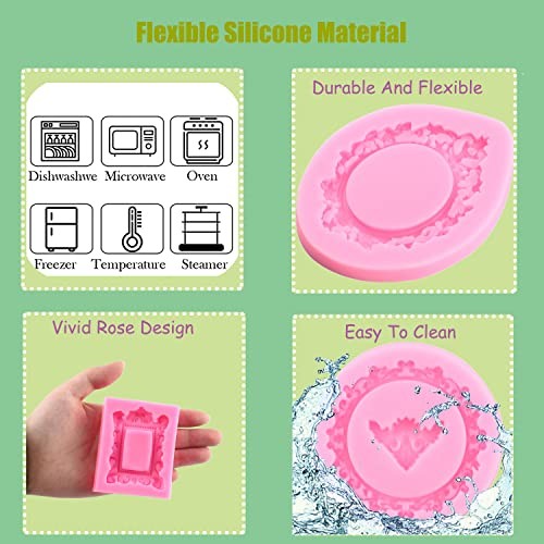 Photo Frame Fondant Molds Picture Frames Silicone Mold Vintage Frame Style A gallery