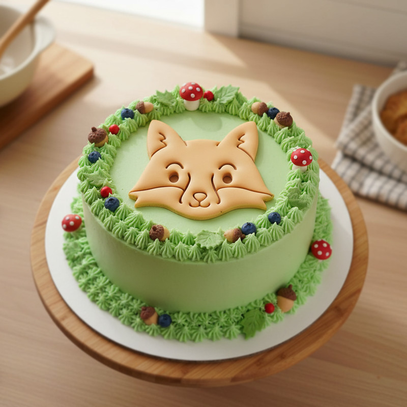 Set of 3 Cute Woodland Critters Cookie Cutters: Baby Fox, Bear, and Raccoon gallery