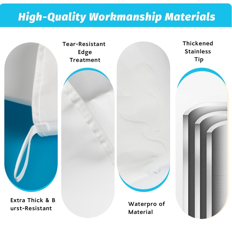 2 PCS 16 Inch Reusable Cotton Piping Bag 8 Tip Set Cake Decorating Baking Kit gallery