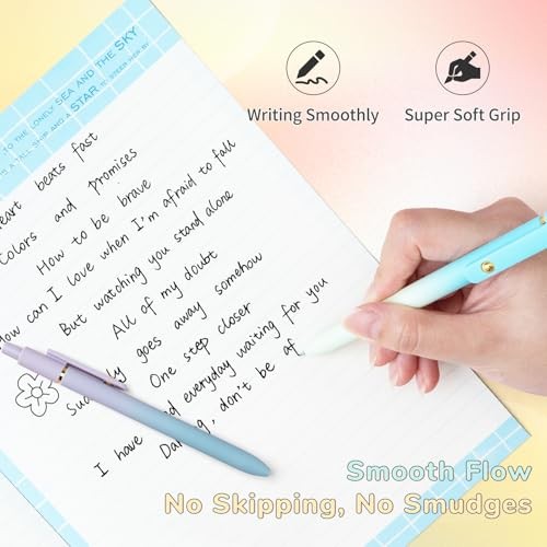 UIXJODO 6 Pcs Gel Pens 0.5mm Quick Dry Black Ink Pens Fine 6 Pcs Ombre Gold gallery