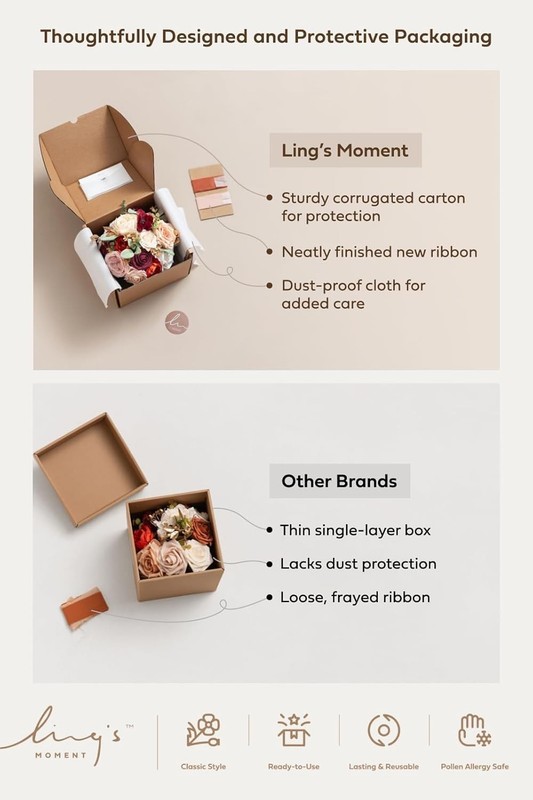 Ling'S Moment Lings Moment Pink Artificial Wedding Flower Bouquets For gallery