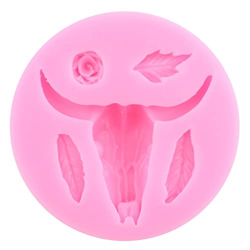 Bull Head Silicone Molds Feather Arrow Cowboy Boots Horseshoe Hoof Style A gallery